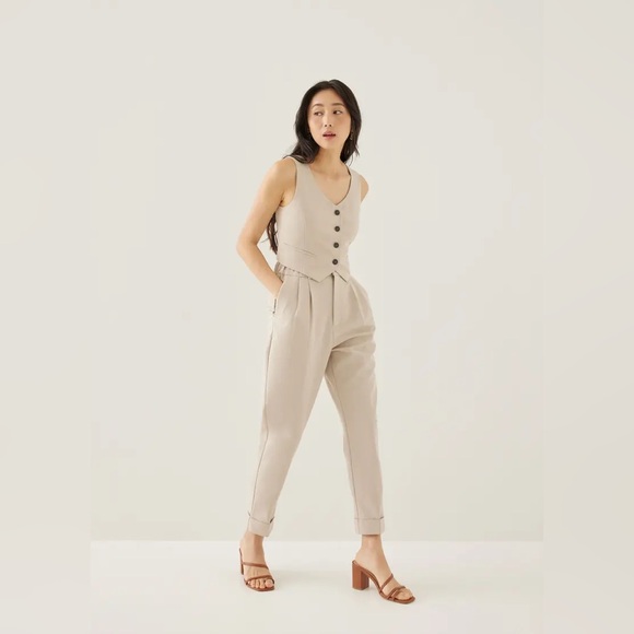 Phylis Tailored Peg Leg Pants by Love, Bonito - Picture 3 of 15